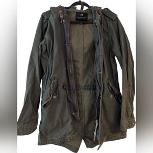 Scotch & Soda Olive Hooded Jacket